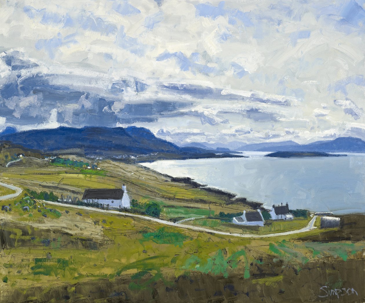 Towards Ben Mor Coigach, 2011 by Charles Simpson