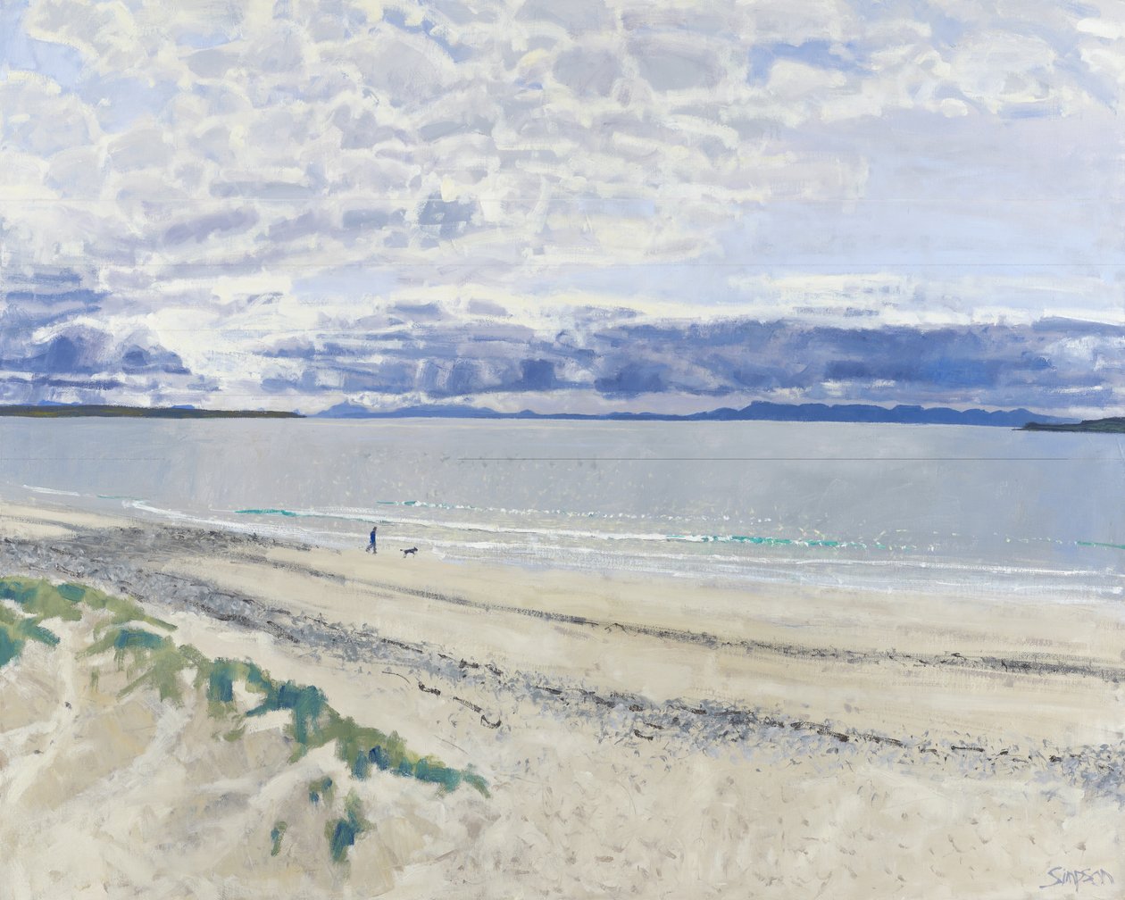 Walker & Dog, 2012 by Charles Simpson