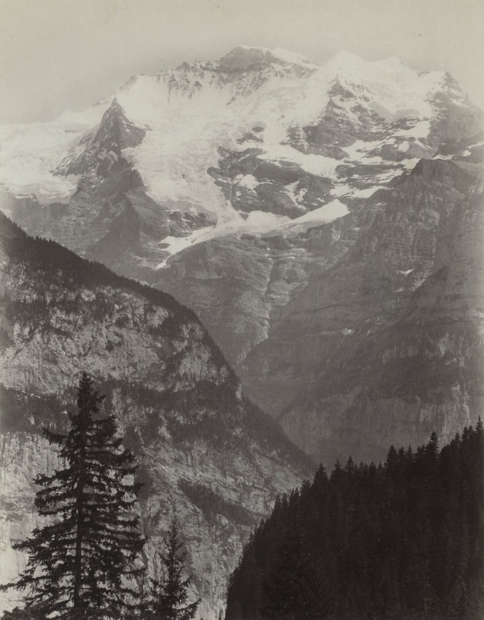 Jungfrau, View from Mürren, Switzerland, c. 1860s by Charles Soulier
