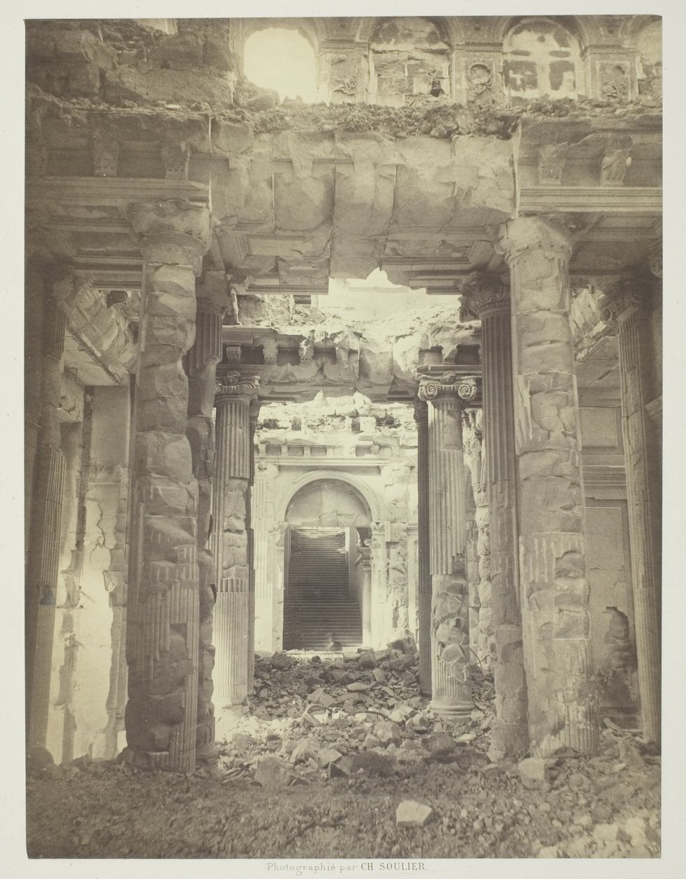 Paris Fire (The Grand Staircase Entrance) by Charles Soulier
