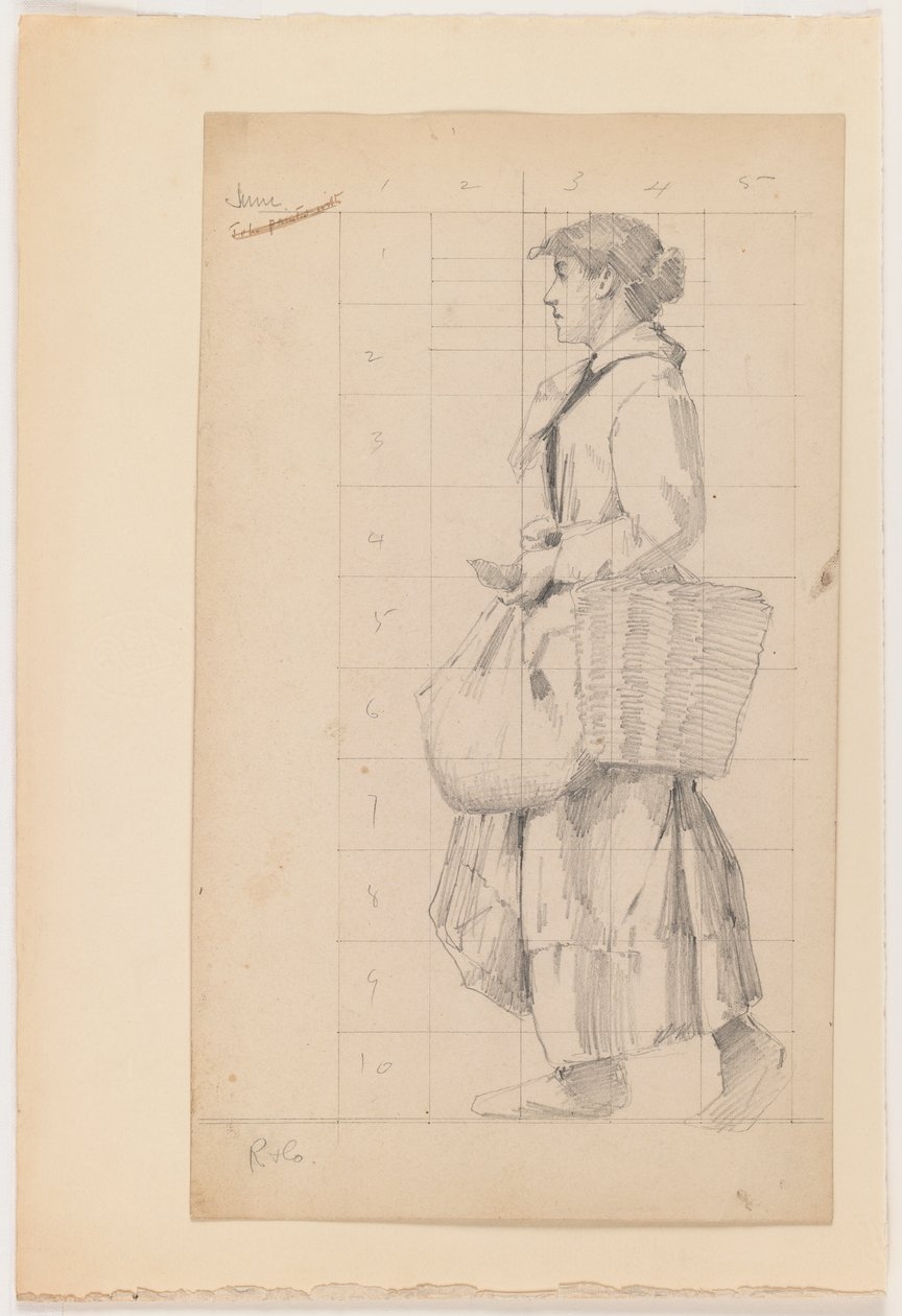 French peasant woman by Charles Sprague Pearce