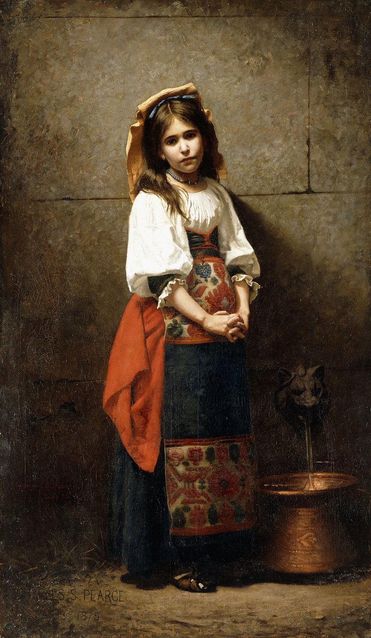 The Italian Woman by Charles Sprague Pearce