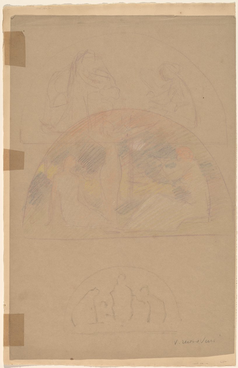 Studies for a Lunette by Charles Sprague Pearce
