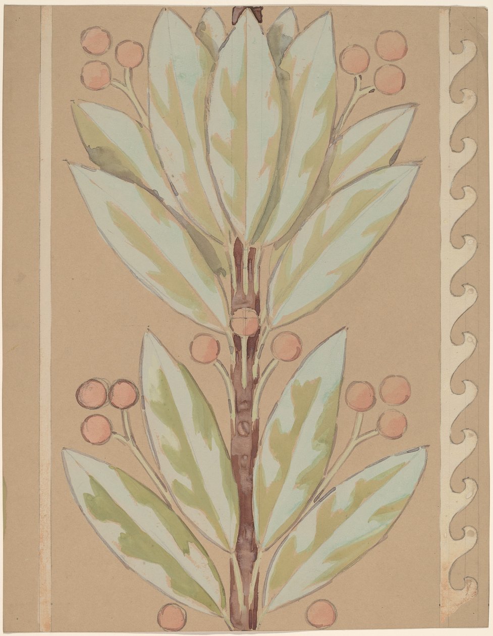 Study for a Border Design by Charles Sprague Pearce