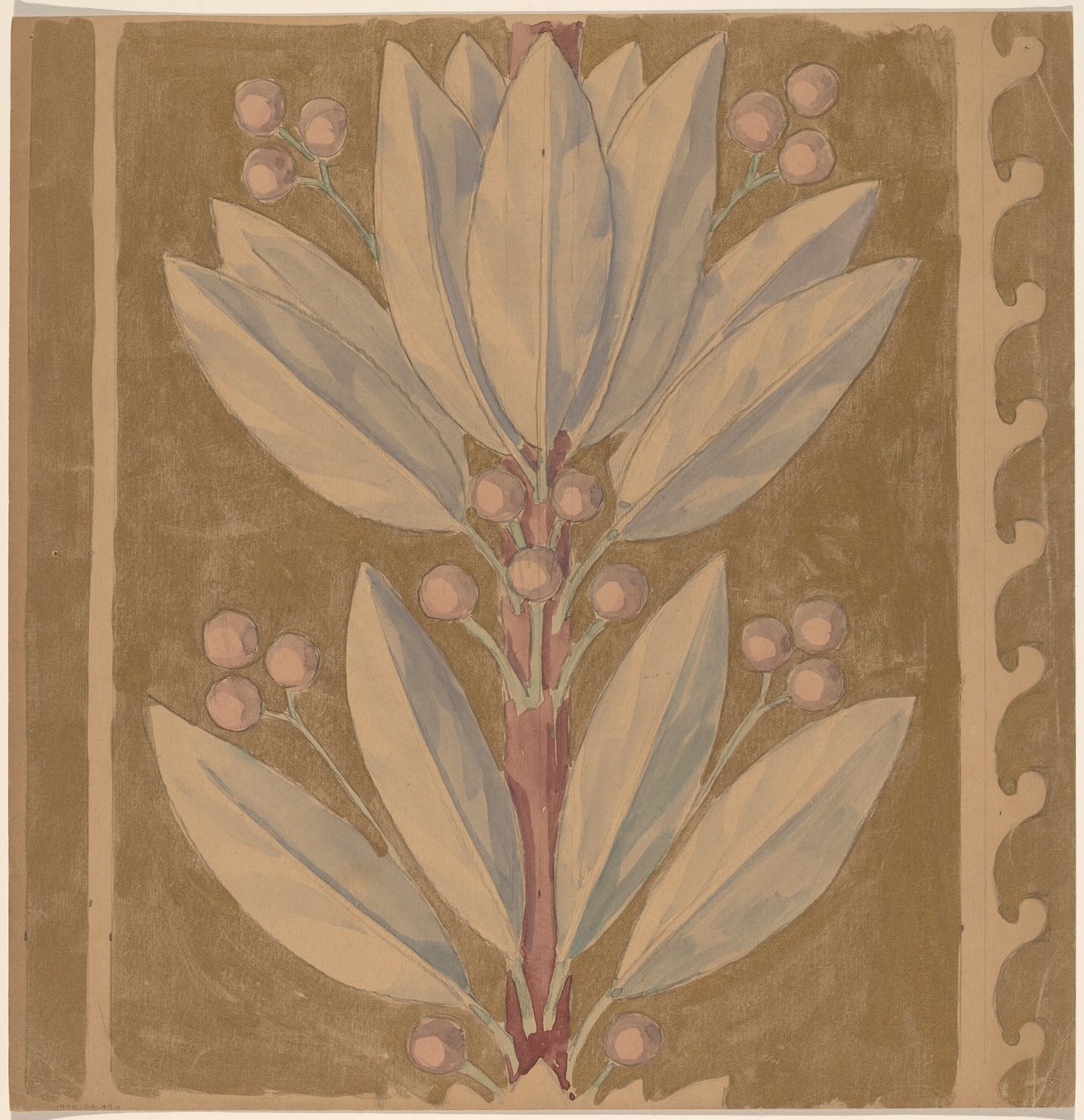 Study for a Border Design by Charles Sprague Pearce