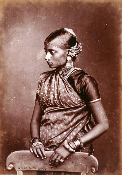 Portrait of a Tamil Girl by Charles T Scowen and Co