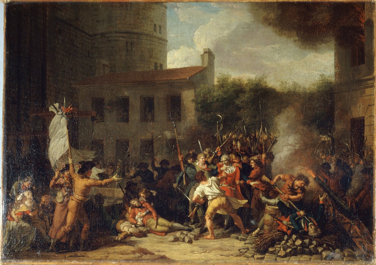 Taking of the Bastille, July 14 by Charles Thevenin