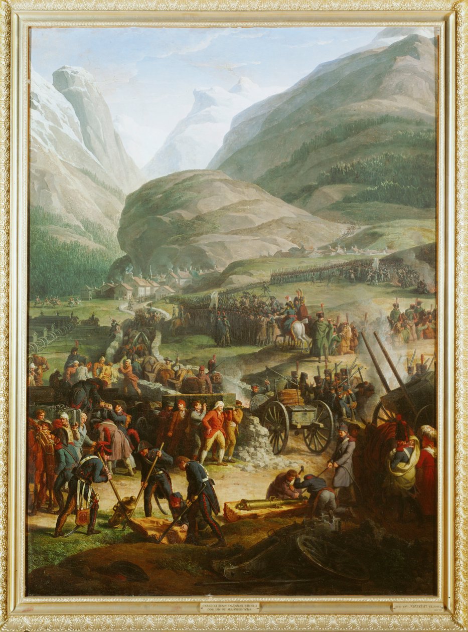 The French Army Crossing the Saint Bernard Pass by Charles Thevenin