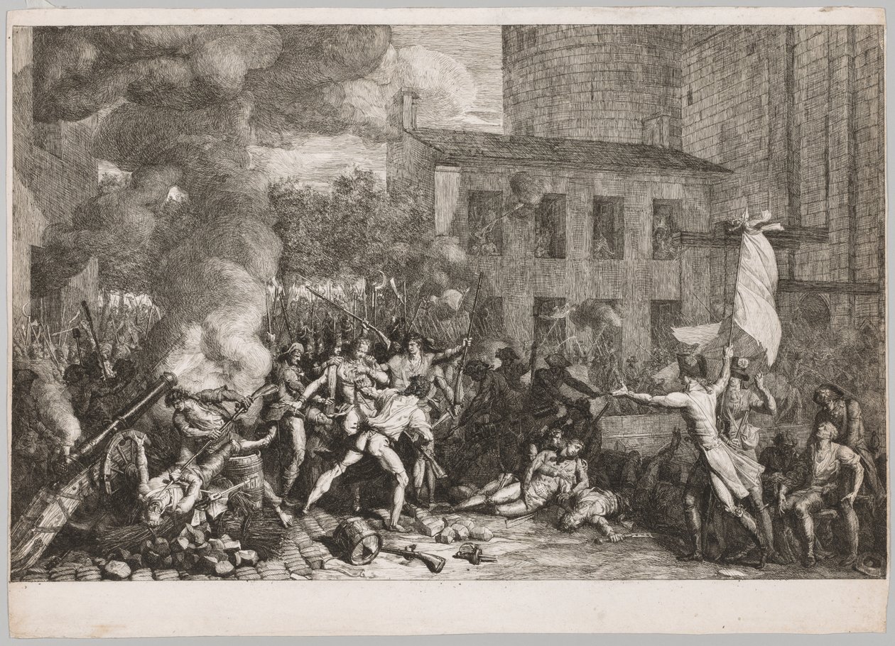 The Storming of the Bastille, July 14, 1789, 1790 by Charles Thevenin