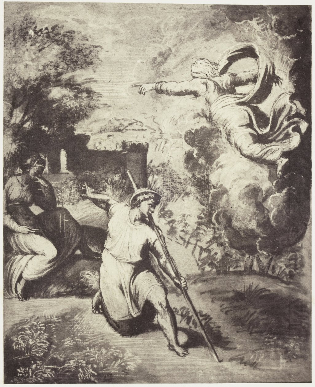 Photoreproduction of a Drawing by Raphael, Expulsion of Adam and Eve from Paradise by Charles Thurston Thompson