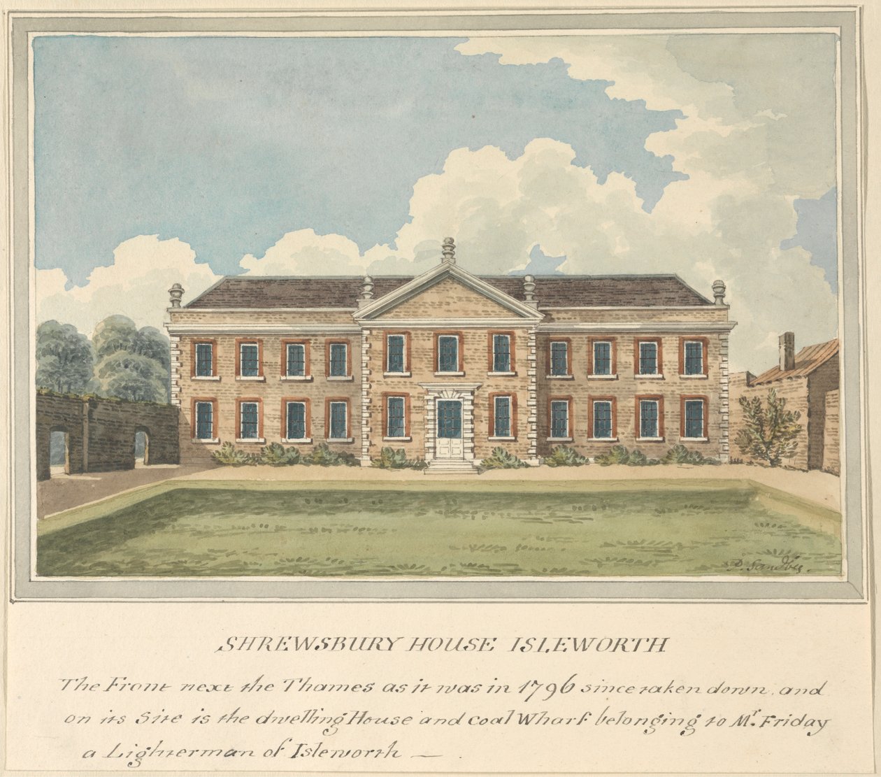 Shrewsbury House, Isleworth, Middlesex by Charles Tomkins