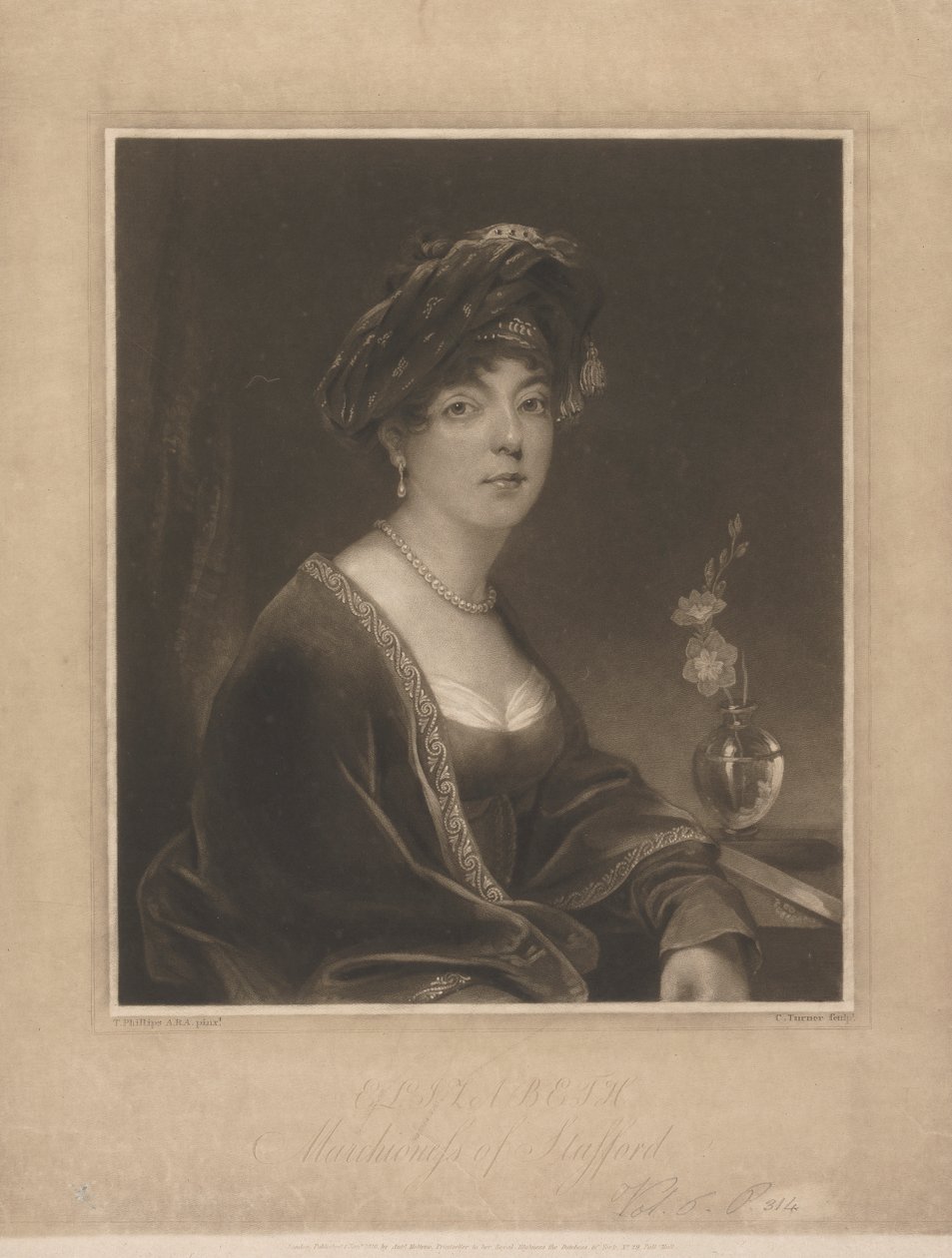 Elizabeth, Marchioness of Stafford by Charles Turner