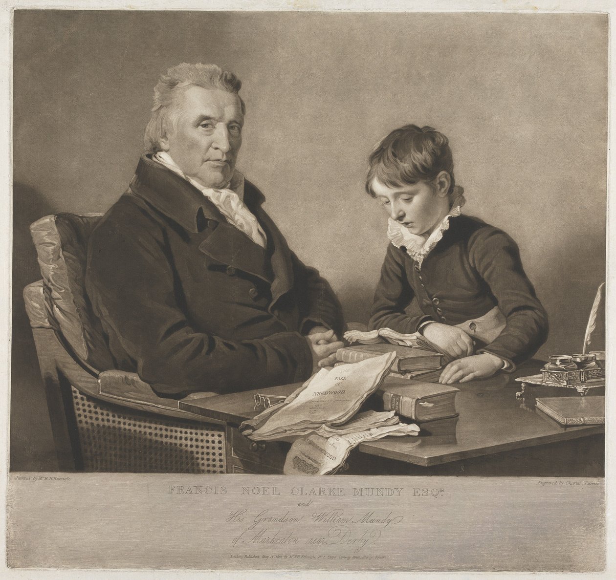 Francis Noel Clark Mundy and His Grandson, William by Charles Turner