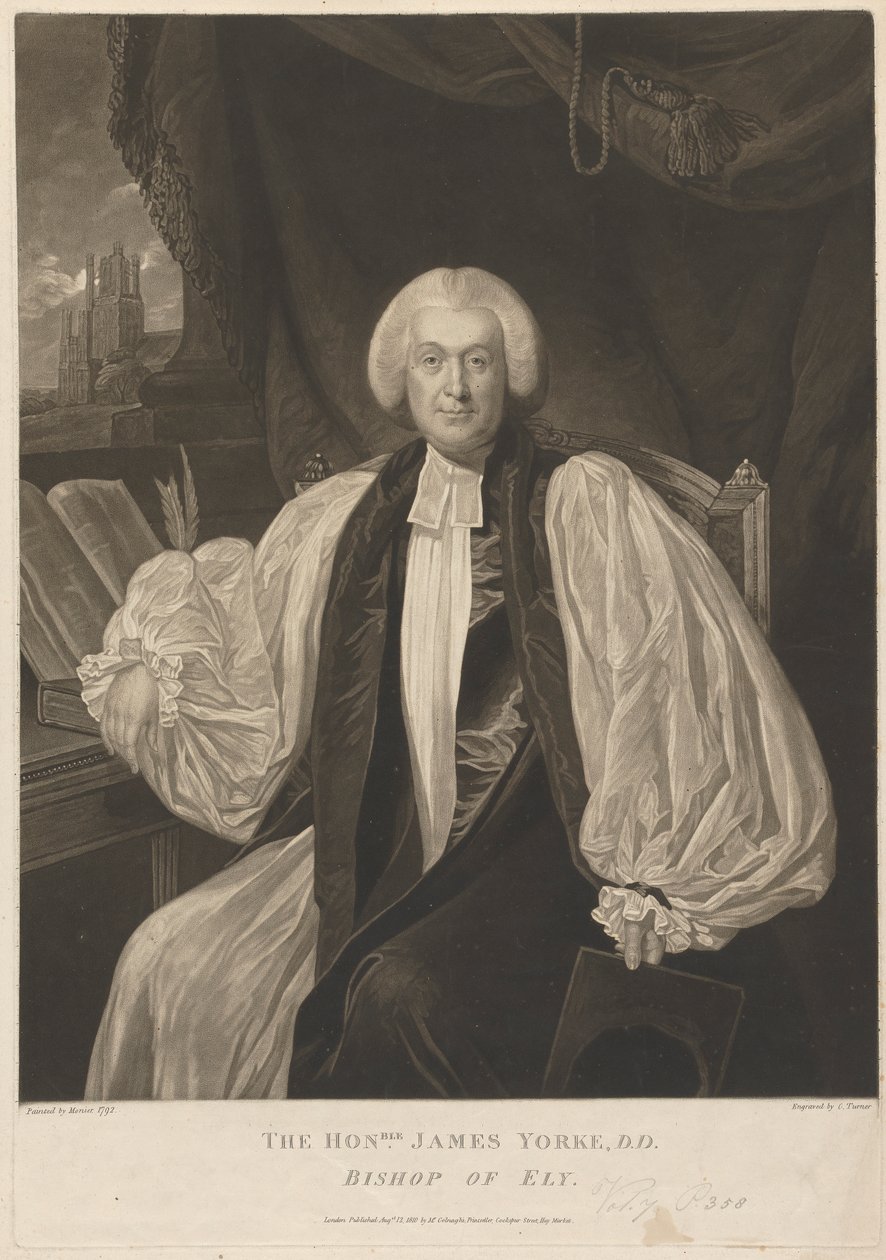 Hon. James Yorke, Bishop of Ely by Charles Turner