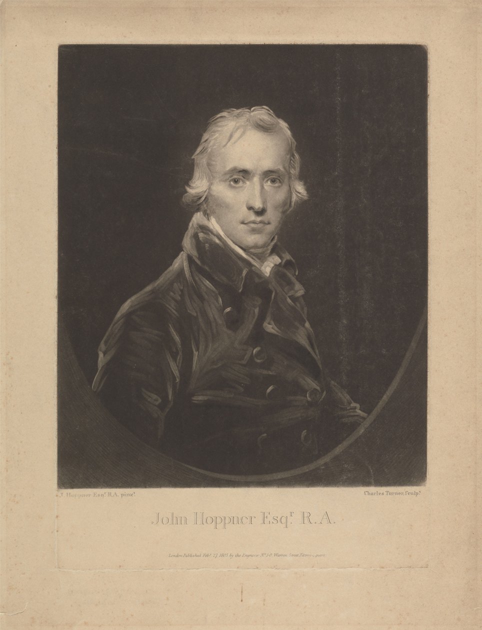 John Hoppner by Charles Turner