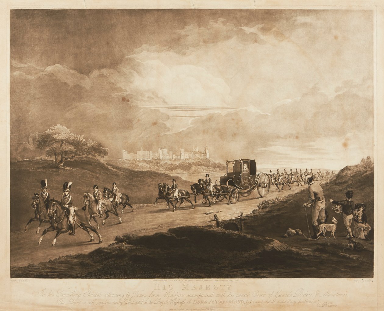 King George III in His Carriage by Charles Turner