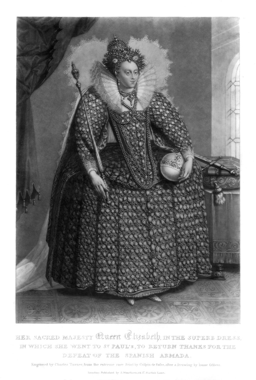 Queen Elizabeth I, 1816 by Charles Turner