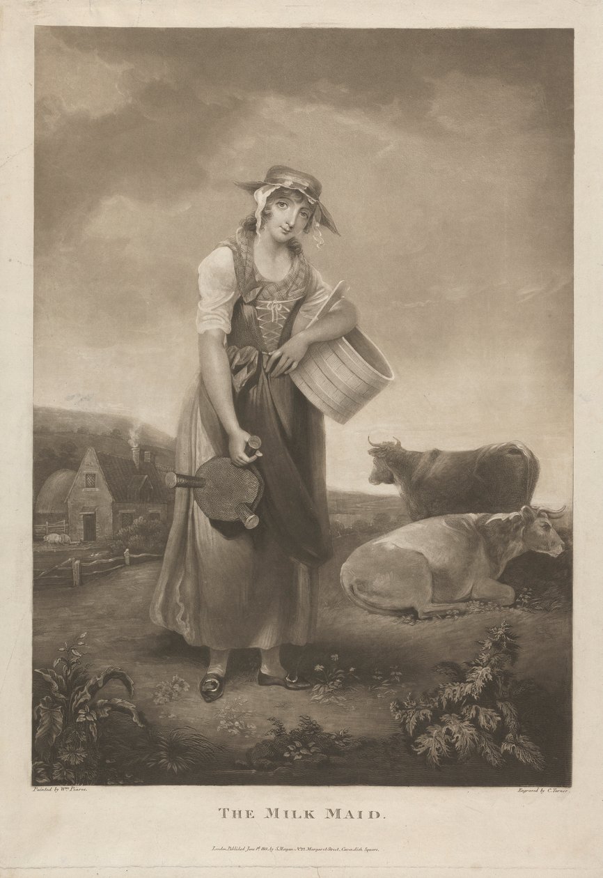 The Milk Maid by Charles Turner
