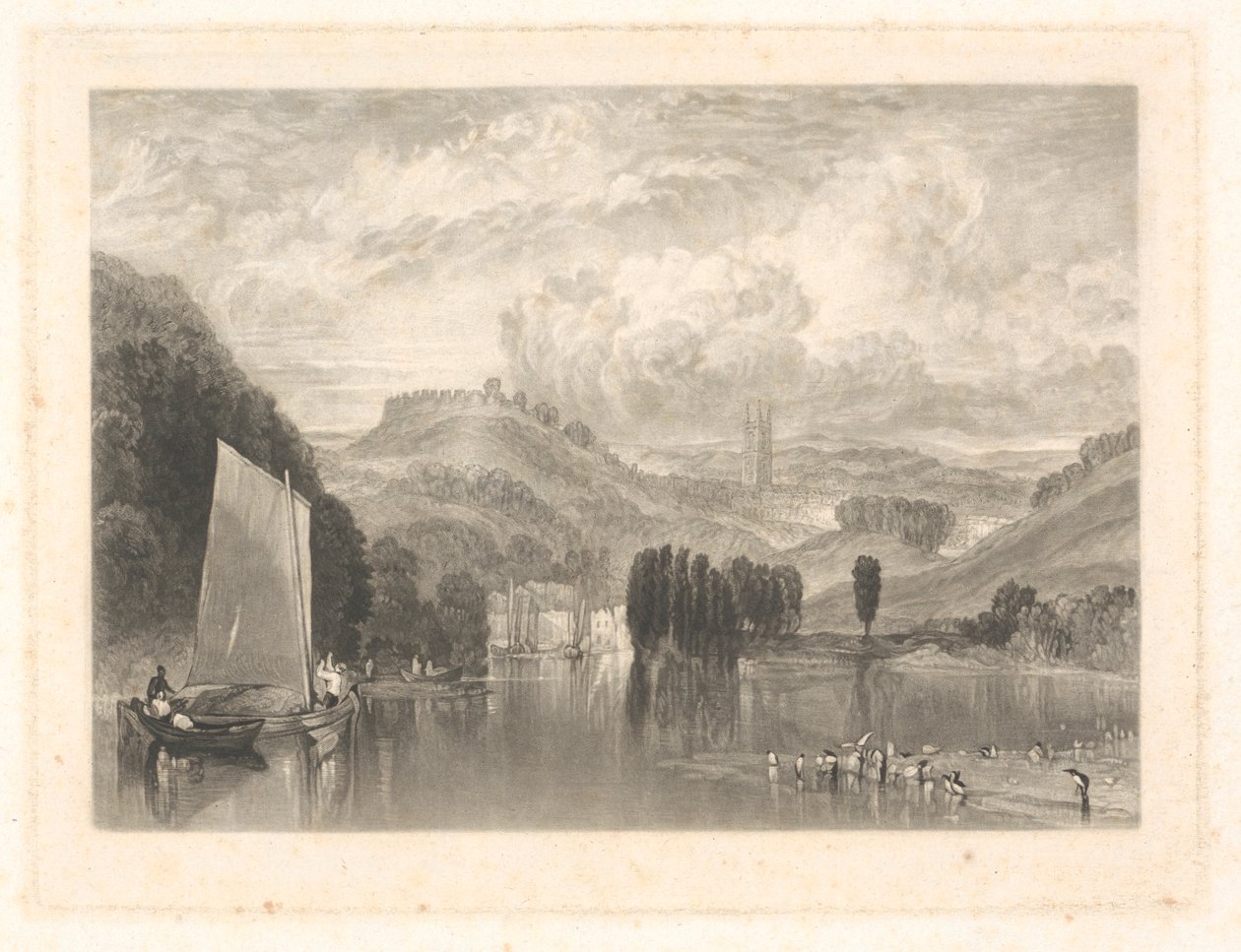 Totnes, on the Dart by Charles Turner