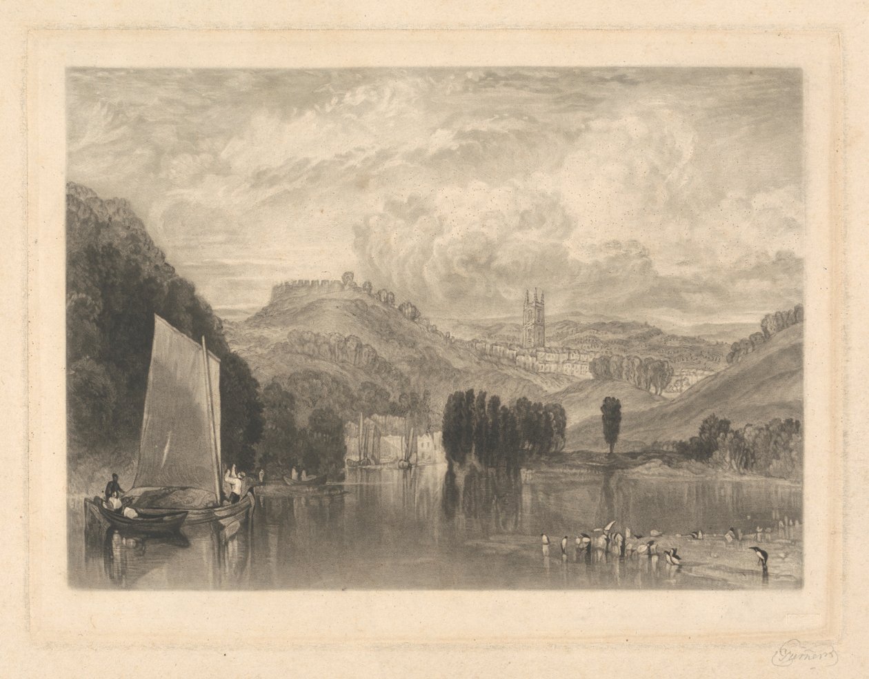 Totnes, on the Dart by Charles Turner