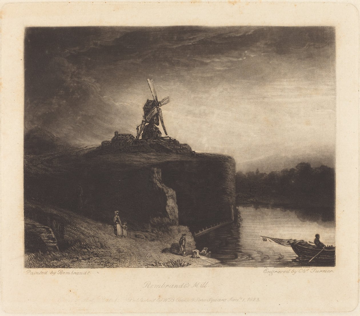 The Mill by Charles Turner after Rembrandt van Rijn