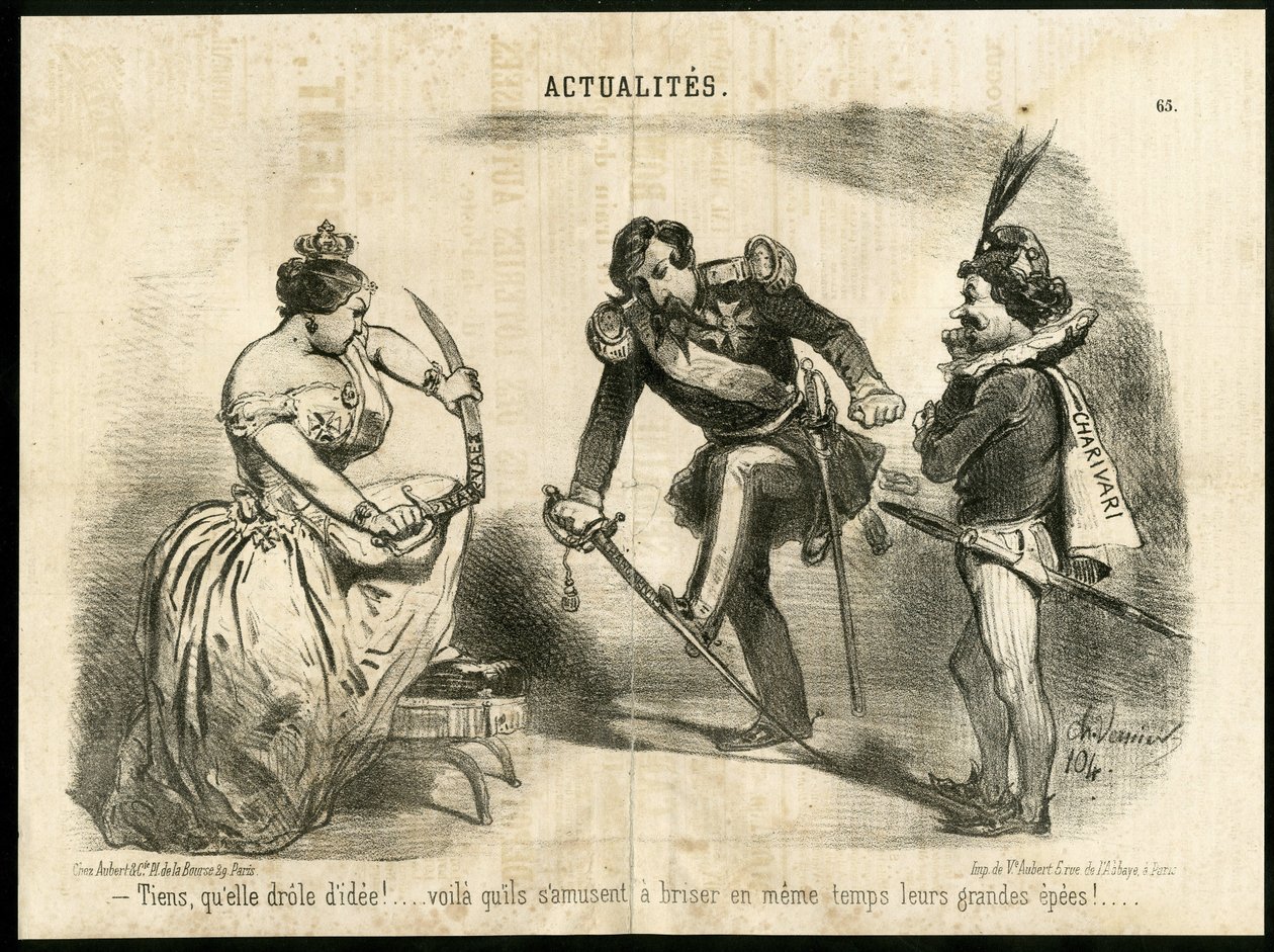 Illustration in Le Charivari by Charles Vernier