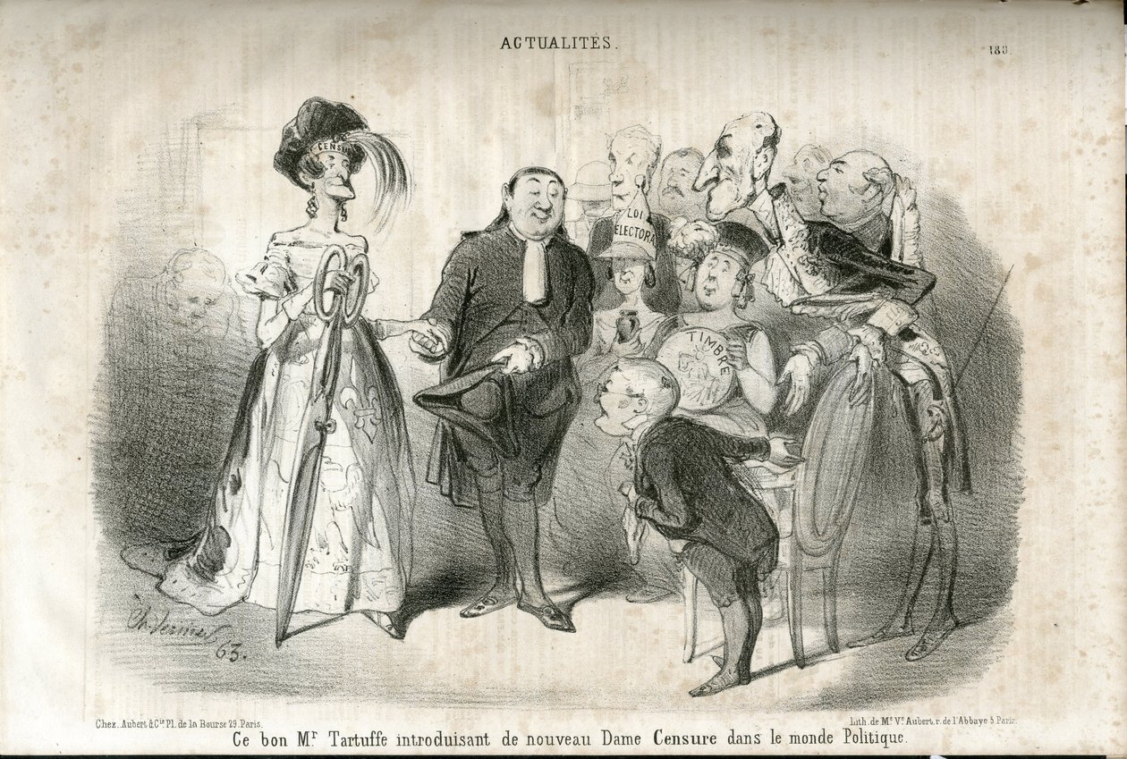 Illustration by Charles Vernier in Le Charivari by Charles Vernier
