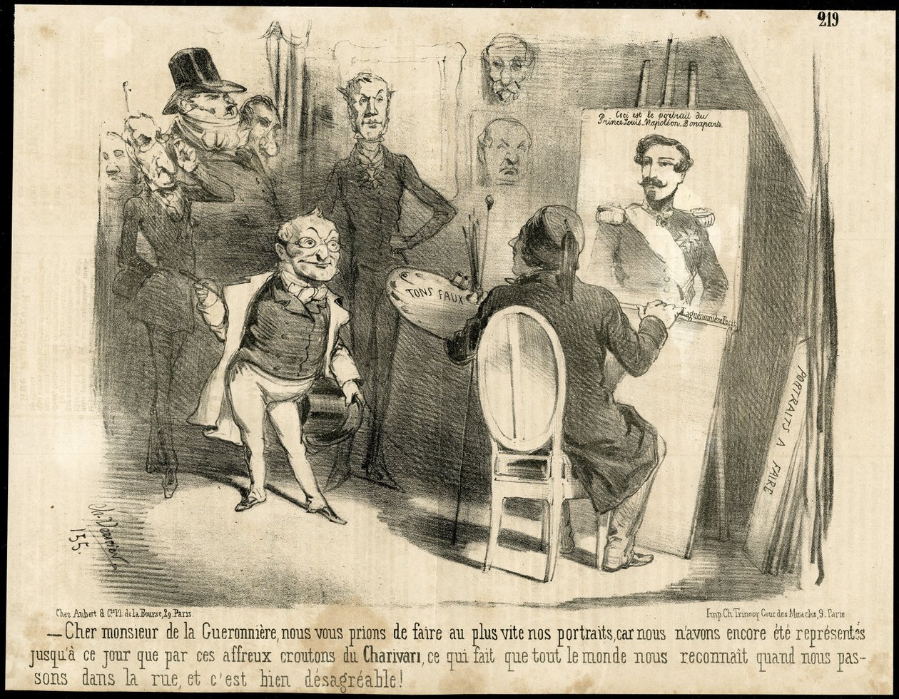 Illustration by Charles Vernier in Le Charivari by Charles Vernier