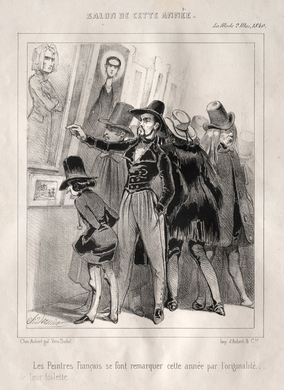 The French Painters are Noticed This Year for the Originality of Their Attire by Charles Vernier
