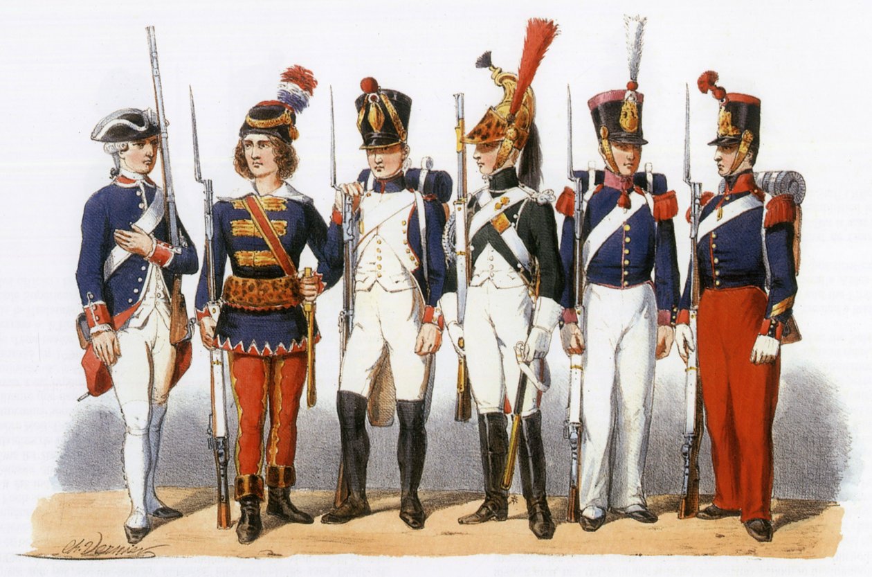 Uniforms in french army: Military Schools: 18-19th century by Charles Vernier