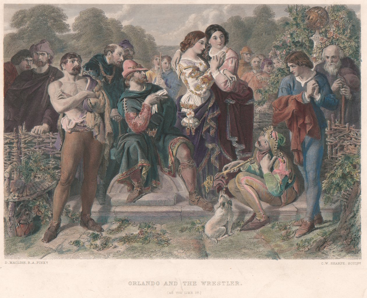 Orlando and the Wrestler - "As You Like It" by Charles W. Sharpe