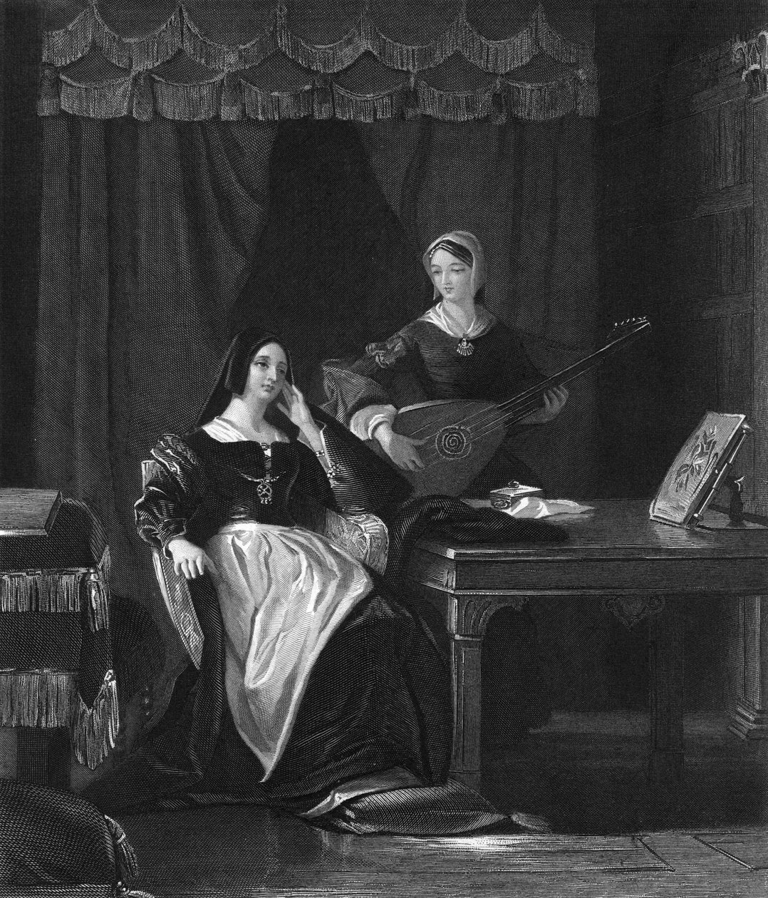 Queen Katherine, Queen Consort of Henry VIII of England, 19th century by Charles W. Sharpe