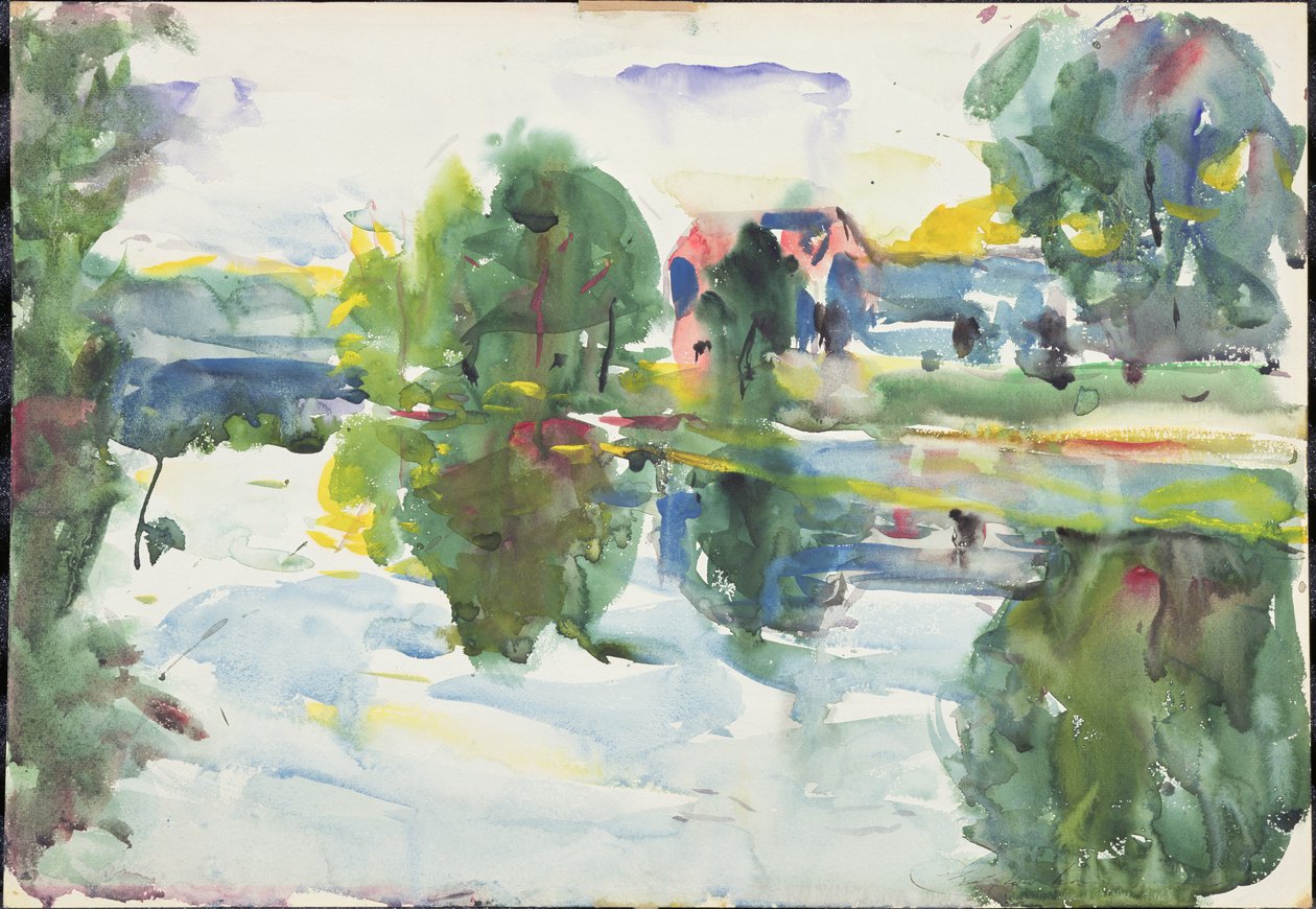 Reflections, Sunny Morning, New Hampshire by Charles Webster Hawthorne