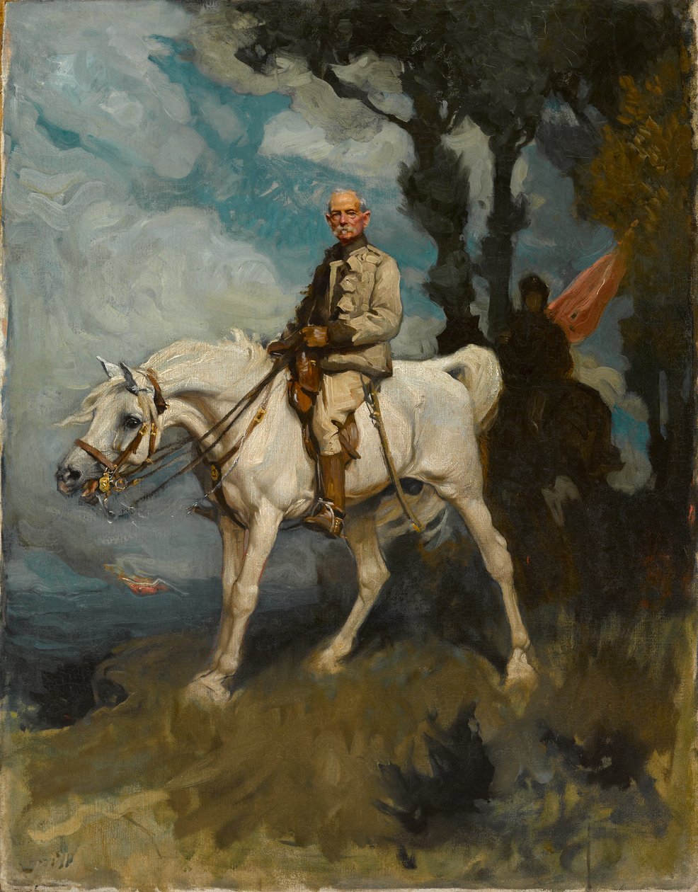 General Sir Frederick Sleigh Roberts, on his horse Vonolel by Charles Wellington Furse