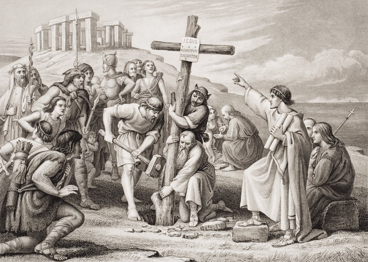 The First Preaching of Christianity in Britain by Charles West Cope