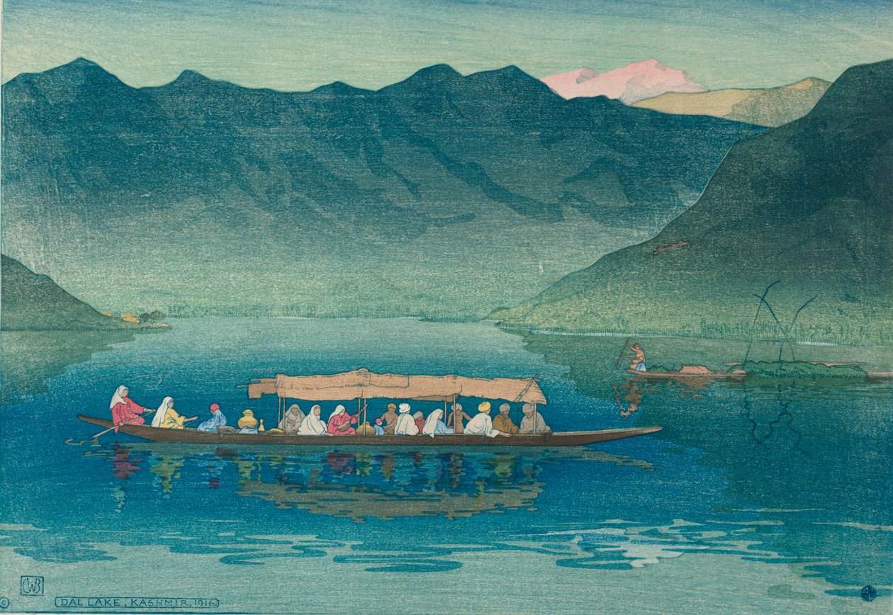 Dal Lake, Kashmir by Charles William Bartlett
