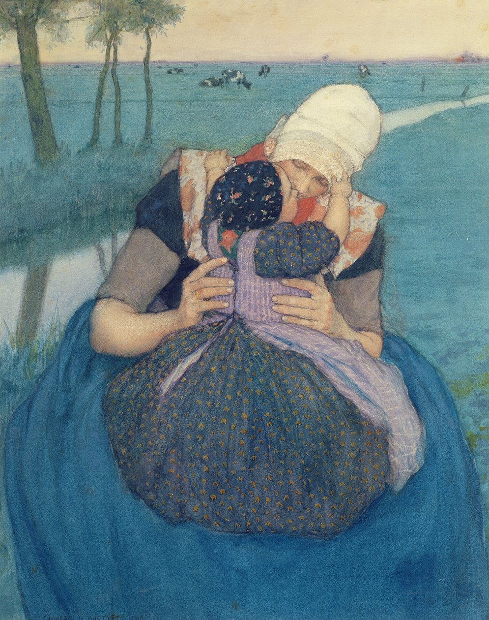 Mother and Child by Charles William Bartlett