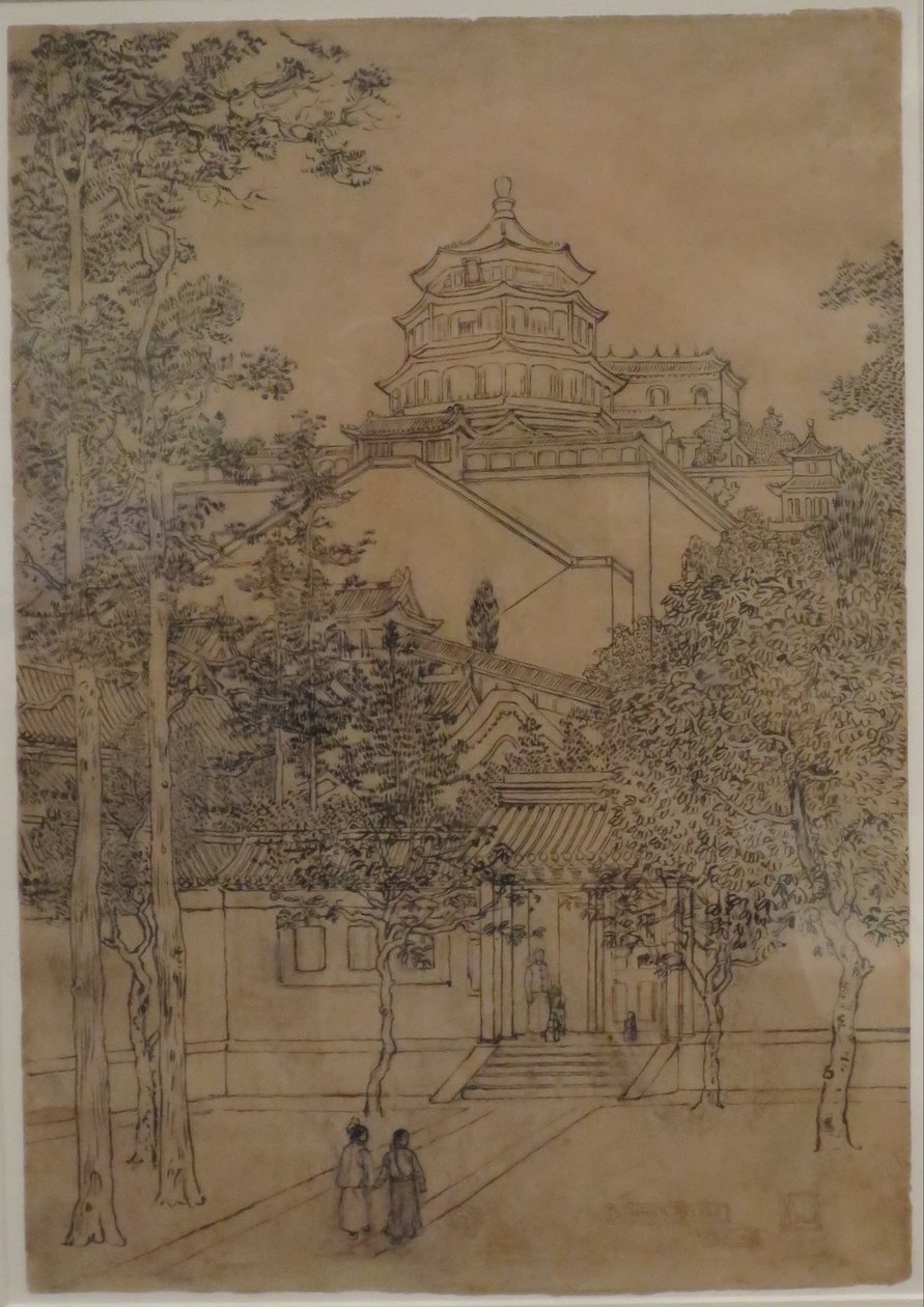 Summer Palace, Peking by Charles William Bartlett