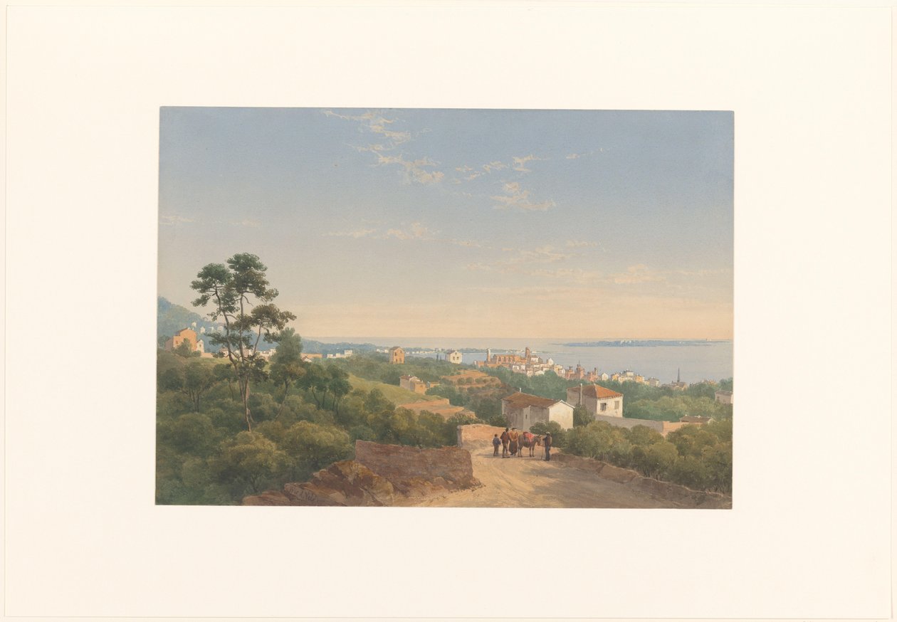 View of Cannes by Charles William Meredith van de Velde