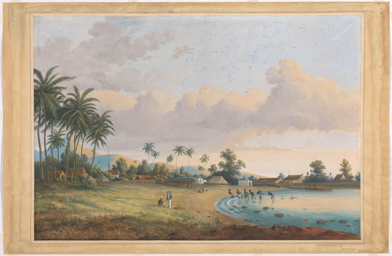 View of Anjer Java by Charles William Meredith van de Velde