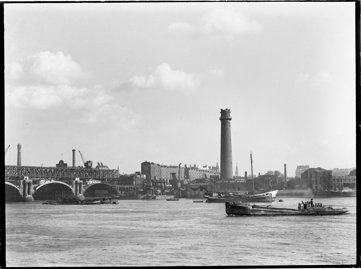 Shot Tower and Lead Works, Belvedere Road, Lambeth, Greater London Authority, 1936 by Charles William Prickett