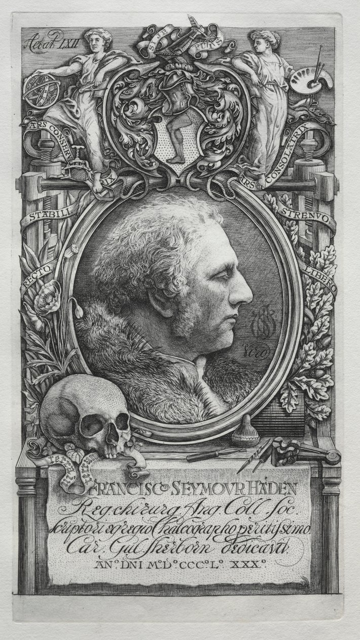 Hadeniana - Portrait of Sir Francis Seymour Haden by Charles William Sherborn