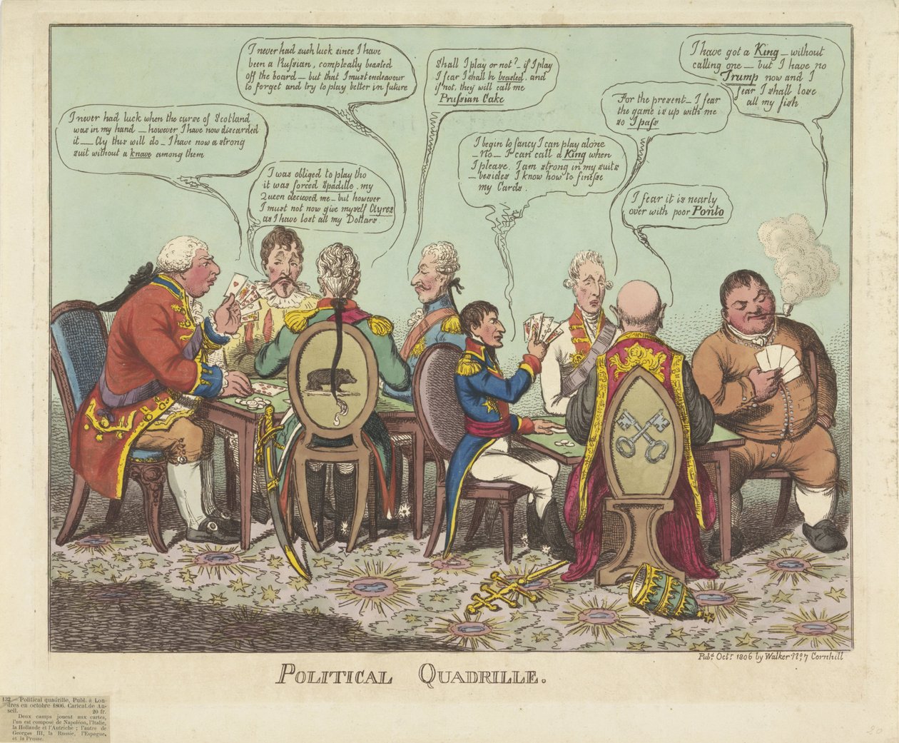 Political Quadrille, 1806 by Charles Williams