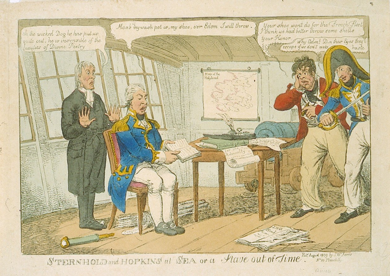 Sternhold and Hopkins at Sea or a Stave out of Time, 1809 by Charles Williams