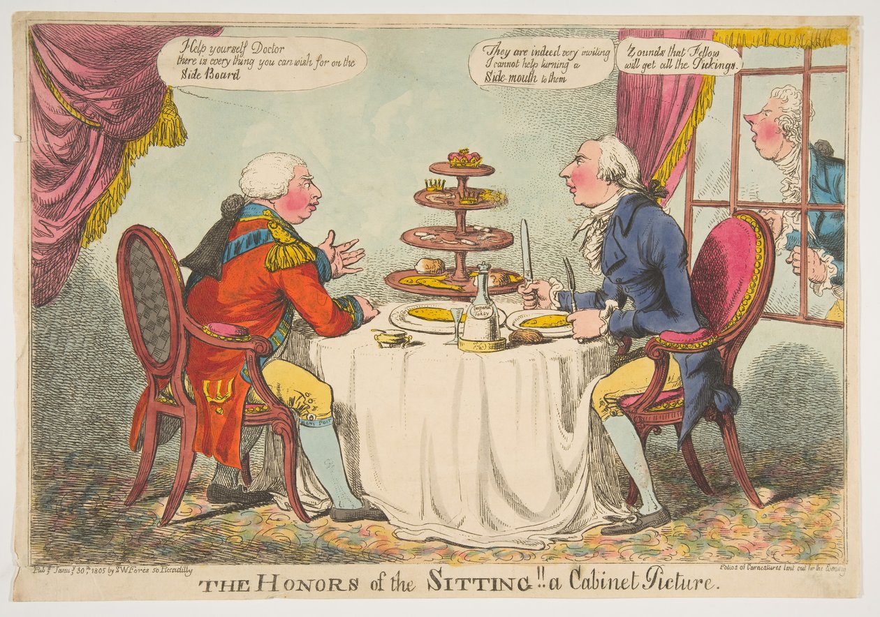 The Honors of the Sitting! A Cabinet Picture by Charles Williams