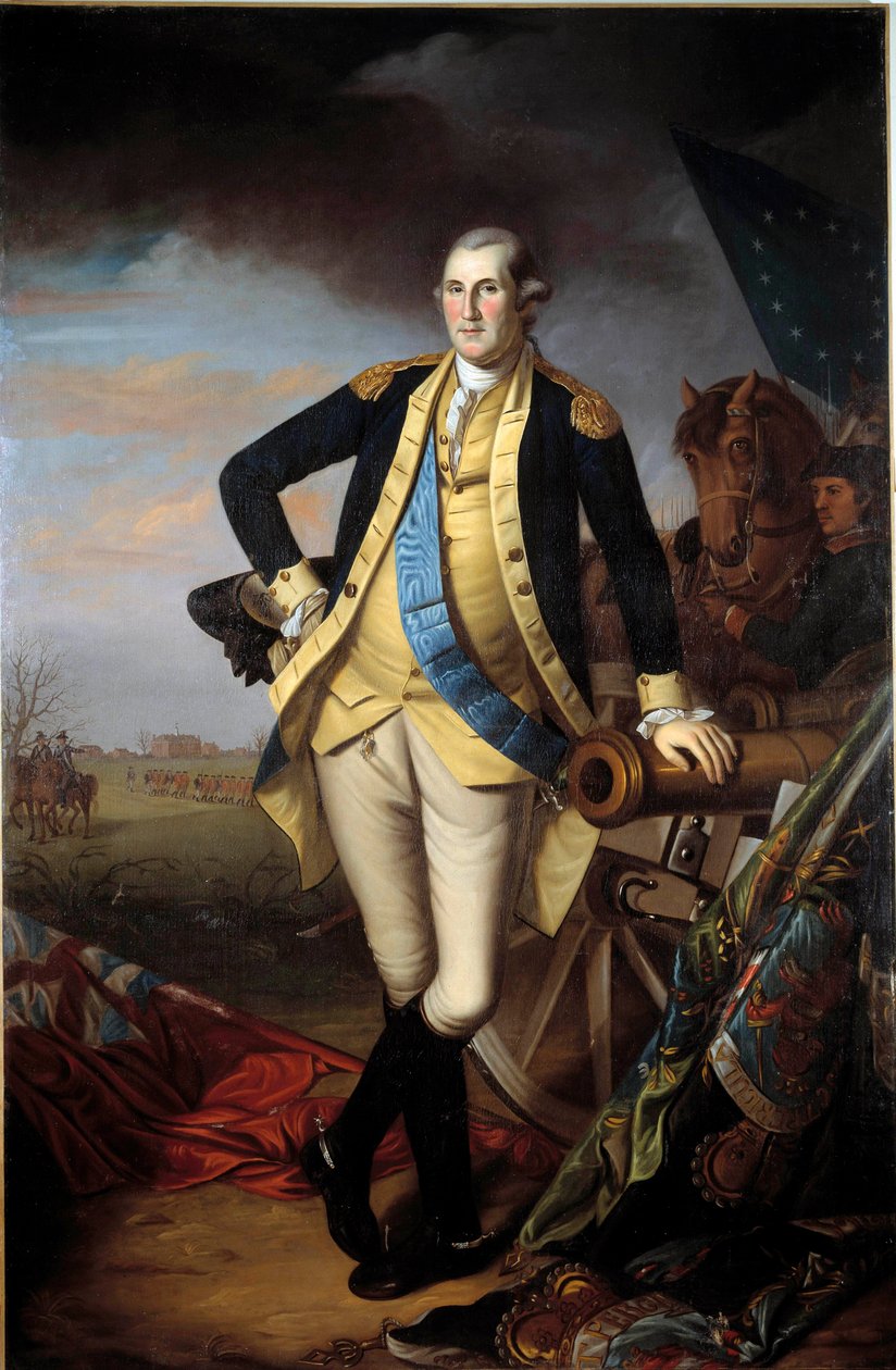 Portrait of George Washington after the Battle of Princeton, January 3 by Charles Willson Peale