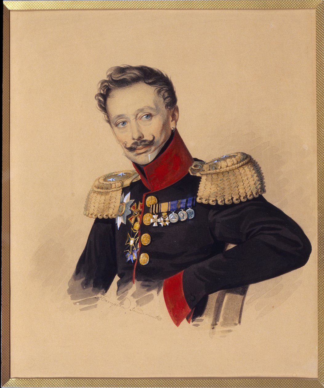 Portrait of Prince Fyodor Fyodorovich Gagarin (1746-1863) by Charles de Hampeln