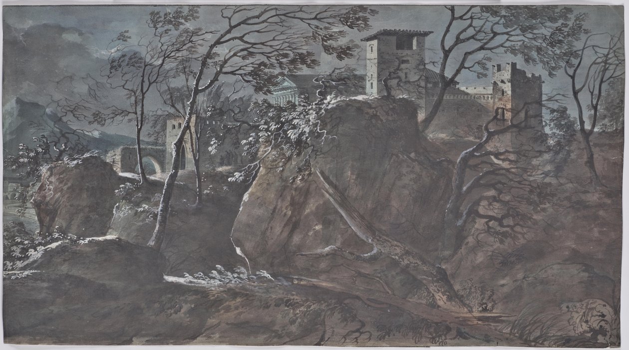 Ancient River Landscape by Charles de Thomas