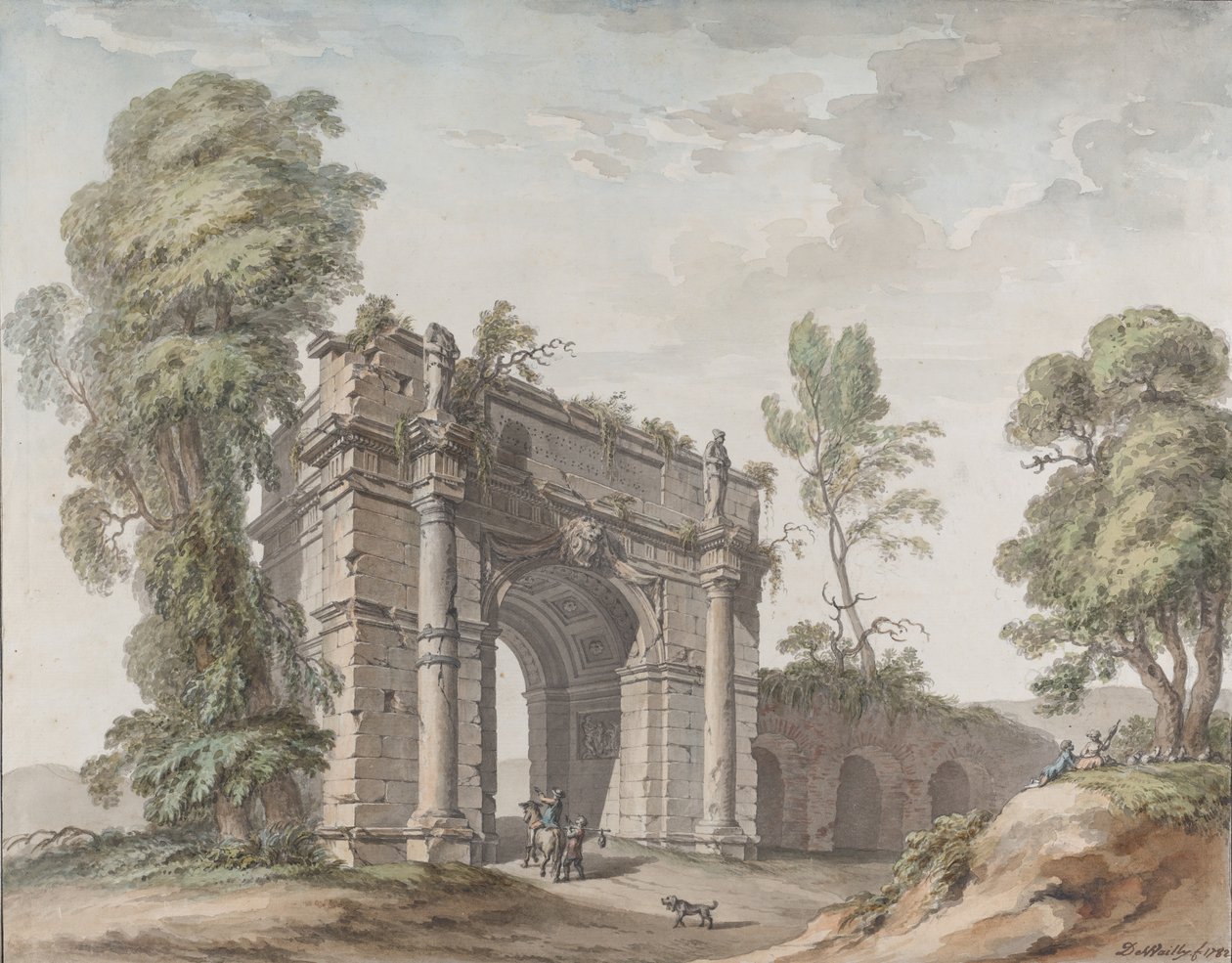 Design for a Triumphal Arch for the Gardens at Chateau d