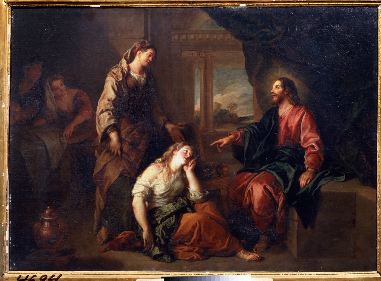 Christ in the House of Martha and Maria by Charles de la Fosse